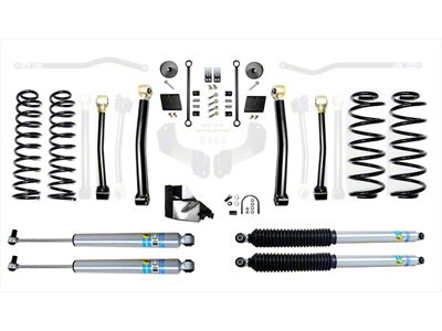 EVO Manufacturing 4.50-Inch Enforcer Stage 3 Suspension Lift Kit with Bilstein Shocks (18-23 2.0L or 3.6L Jeep Wrangler JL, Excluding 4xe)