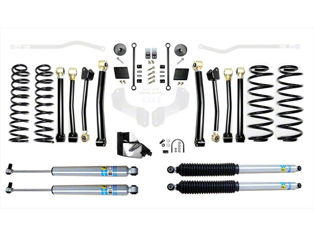 EVO Manufacturing 4.50-Inch Enforcer Stage 4 Suspension Lift Kit with Bilstein Shocks (18-24 2.0L or 3.6L Jeep Wrangler JL, Excluding 4xe)