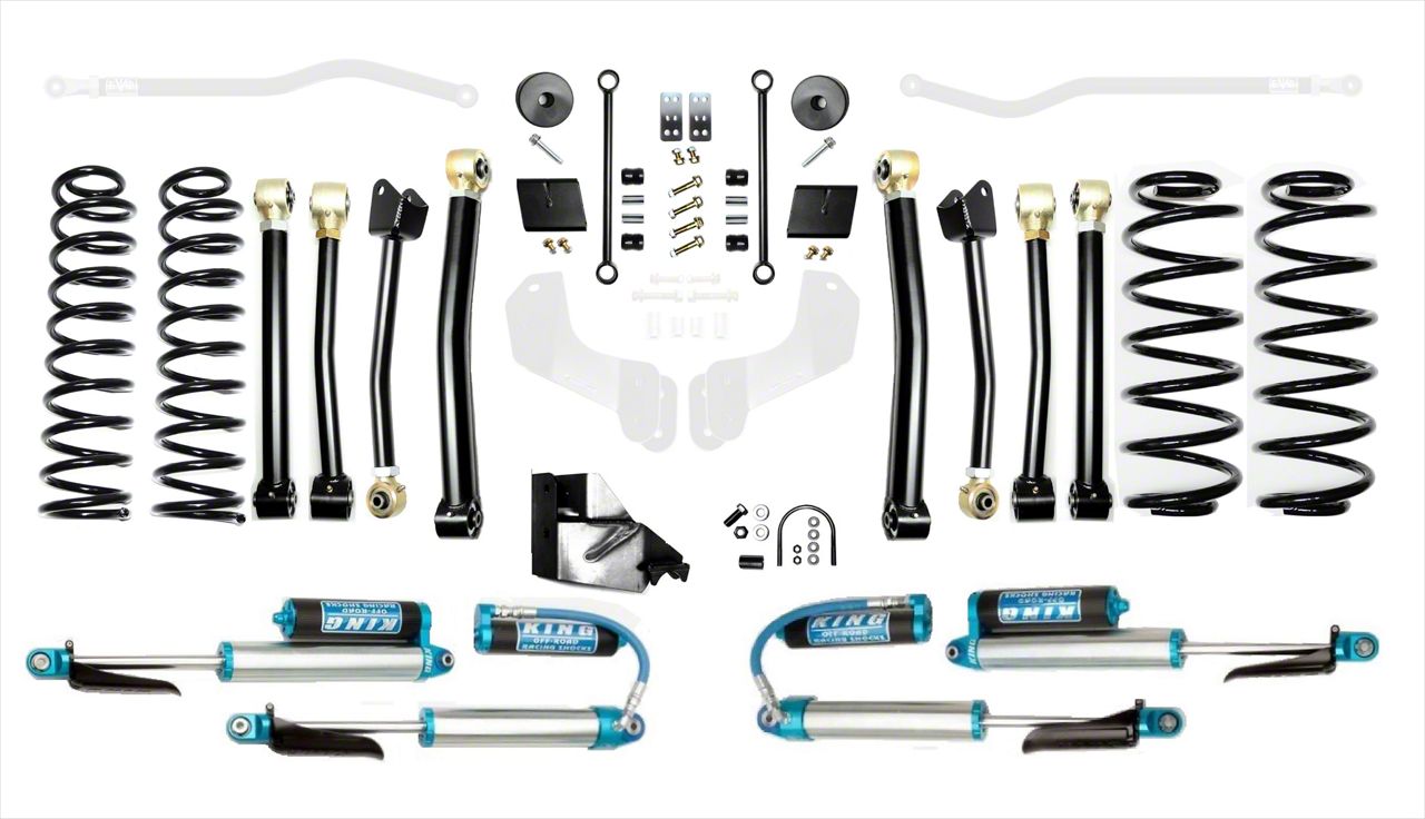 EVO Manufacturing Jeep Wrangler 4.50-Inch Enforcer Stage 4 Suspension ...