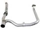 AFE Twisted Aluminized Steel Loop Delete Down-Pipe and Y-Pipe (12-18 3.6L Jeep Wrangler JK 4-Door)