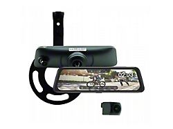 Full Screen Rear View Mirror Replacement Monitor with DVR and Backup Camera Kit (07-23 Jeep Wrangler JK & JL)