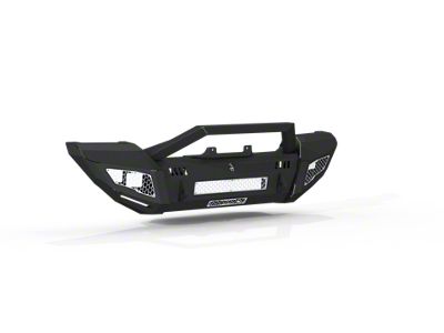 Road Armor IDENTITY Front Bumper with Sheetmetal Bar Guard; Textured Black (20-24 Jeep Gladiator JT, Excluding Launch Edition, Rubicon)