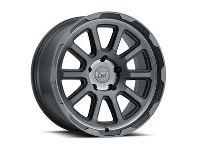 Black Rhino Chase Brushed Gunmetal Wheel; 17x8; 10mm Offset (18-23 Jeep Wrangler JL)