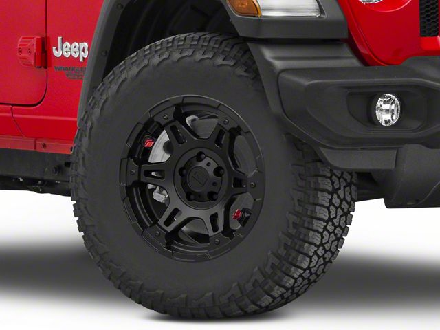 Teraflex Nomad Split Spoke Off-Road Metallic Black Wheel; 17x8.5 (18-24 Jeep Wrangler JL)