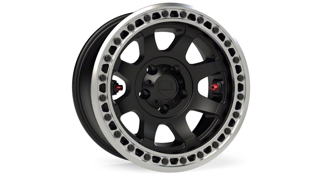 Teraflex Olympus Beadlock Off-Road Metallic Black Wheel; 17x9 (07-18 Jeep Wrangler JK)