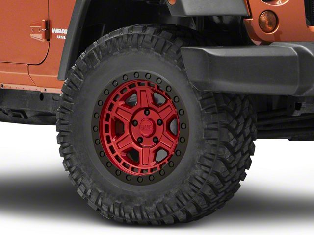 Black Rhino Reno Candy Red Wheel; 17x9 (07-18 Jeep Wrangler JK)