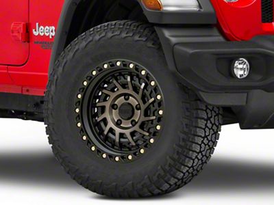 Black Rhino Shredder Matte Black with Machined Dark Tint Wheel; 17x9 (18-23 Jeep Wrangler JL)