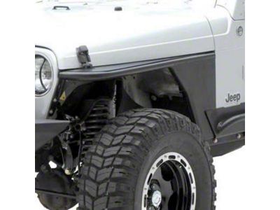 Smittybilt XRC Armor Front Tube Fenders with 3-Inch Flare; Black (76-86 Jeep CJ7)