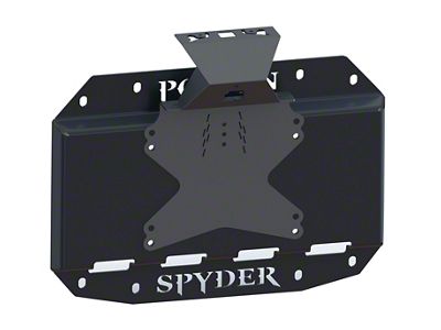 Poison Spyder Spare Tire Carrier Delete Plate with Camera Mount; SpyderShell Armor Coat (18-24 Jeep Wrangler JL)