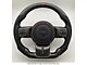 Blue Carbon Fiber and Black Leather Steering Wheel with Trim, Blue Stitching and Black Stripe (07-18 Jeep Wrangler JK)