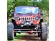 Grille Insert; Fireman Red Line on a Black and Dark Gray Flag (18-24 Jeep Wrangler JL)