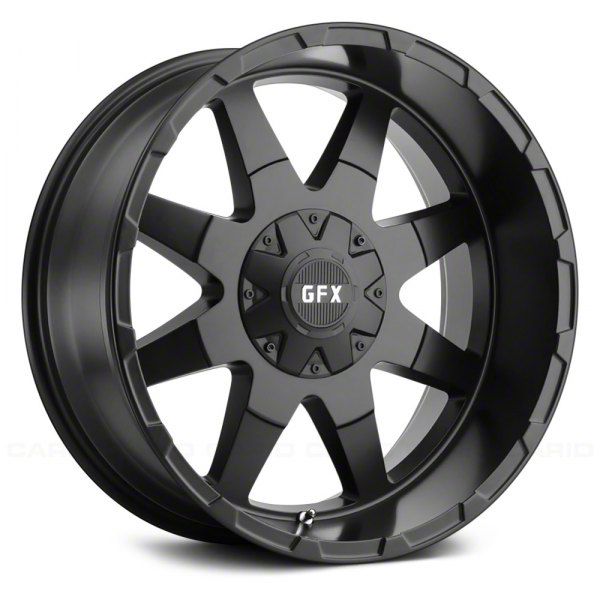 G-FX TR-12 Matte Black Wheel; 17x9 (99-04 Jeep Grand Cherokee WJ)