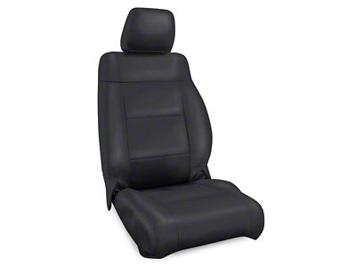 PRP Front Seat Covers; All Black (07-10 Jeep Wrangler JK)