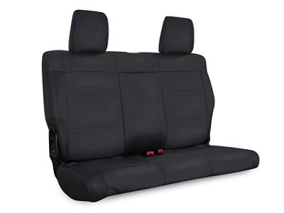 PRP Rear Seat Cover; All Black (2007 Jeep Wrangler JK 4-Door)
