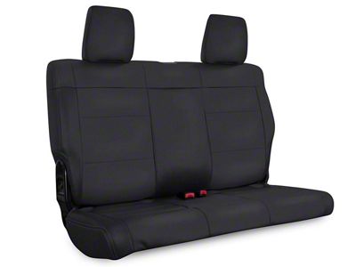 PRP Rear Seat Cover; All Black (07-10 Jeep Wrangler JK 2-Door)