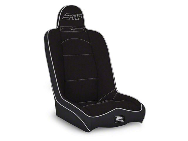 PRP Daily Driver High Back Suspension Seat; All Gray (Universal; Some Adaptation May Be Required)