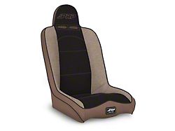 PRP Daily Driver High Back Suspension Seat; Tan and Black (Universal; Some Adaptation May Be Required)