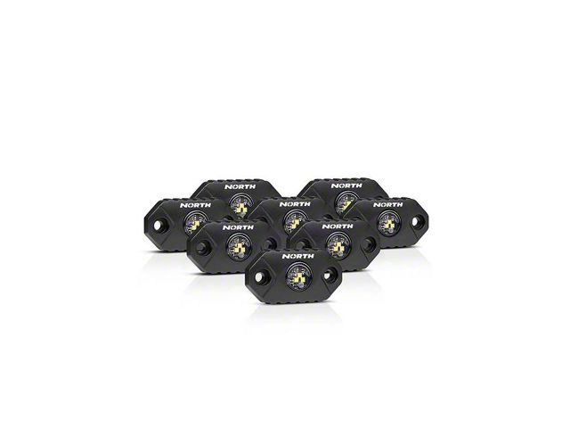 North Lights 8-Piece LED Rock Lights; Bright White (Universal; Some Adaptation May Be Required)