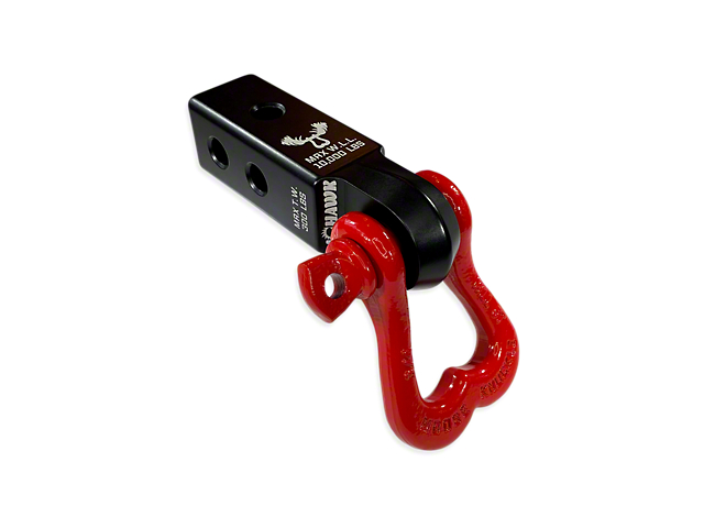 Moose Knuckle Offroad XL Shackle/Mohawk 2.0 Receiver Combo; Black Lung/Flame Red (Universal; Some Adaptation May Be Required)