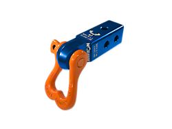 Moose Knuckle Offroad XL Shackle/Mohawk 2.0 Receiver Combo; Blue Pill/Obscene Orange (Universal; Some Adaptation May Be Required)