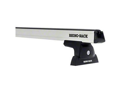 Rhino-Rack Heavy Duty 2-Bar No Track Roof Rack; Silver; 65-Inch (Universal; Some Adaptation May Be Required)