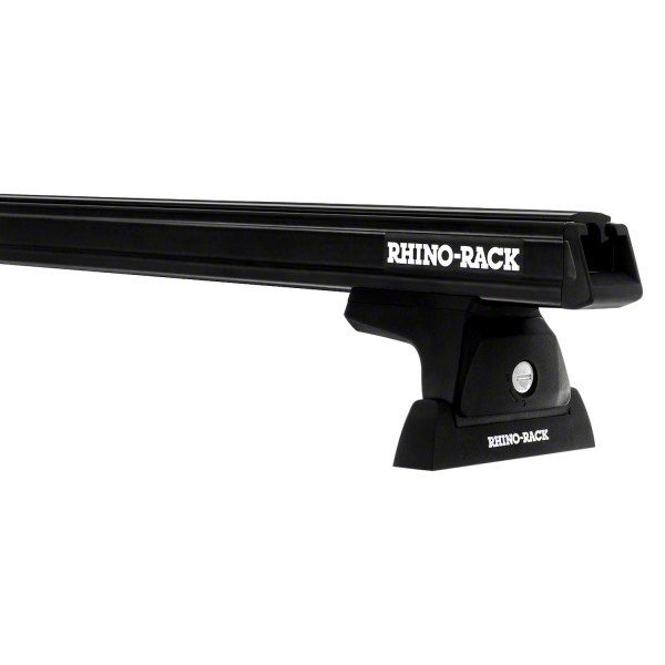 Rhino-Rack Heavy Duty 2-Bar No Track Roof Rack; Black; 65-Inch (Universal; Some Adaptation May Be Required)