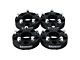 Supreme Suspensions 1.25-Inch PRO Billet 5 x 114.3mm to 5 x 127mm Wheel Adapters; Black; Set of Four (87-06 Jeep Wrangler TJ)