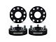 Supreme Suspensions 2-Inch PRO Billet 5 x 114.3mm to 5 x 127mm Wheel Adapters; Black; Set of Four (87-06 Jeep Wrangler TJ)