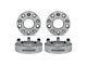 Supreme Suspensions 2-Inch PRO Billet 5 x 114.3mm to 5 x 127mm Wheel Adapters; Silver; Set of Four (87-06 Jeep Wrangler TJ)