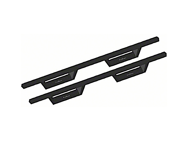 Drop Side Step Bars; Textured Black (18-23 Jeep Wrangler JL 4-Door)