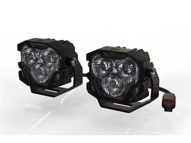 Morimoto 4Banger HXB LED Light Pods; White Combo Beam (Universal; Some Adaptation May Be Required)