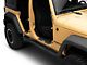 Jeep Licensed by RedRock Door Sill Body Shield Decal; White (07-18 Jeep Wrangler JK)