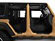 Jeep Licensed by RedRock Door Sill Body Shield Decal; White (07-18 Jeep Wrangler JK)