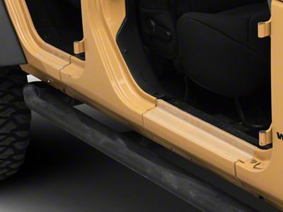 Officially Licensed Jeep Door Sill Body Shield Decal; Clear (07-18 Jeep Wrangler JK)