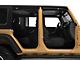Jeep Licensed by RedRock Door Sill Body Shield Decal; Clear (07-18 Jeep Wrangler JK)