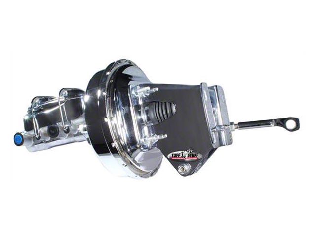 Tuff Stuff Performance Brake Booster with Master Cylinder; 1-Inch Bore; Chrome (76-86 Jeep CJ7)