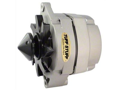 Tuff Stuff Performance Alternator with V-Groove Bullet Pulley; 100 AMP; Factory Cast (80-82 4.2L Jeep CJ7)