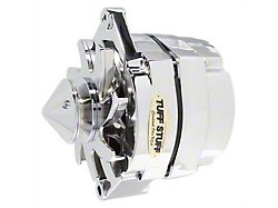 Tuff Stuff Performance Alternator with V-Groove Bullet Pulley; 100 AMP; Chrome (80-82 4.2L Jeep CJ7)