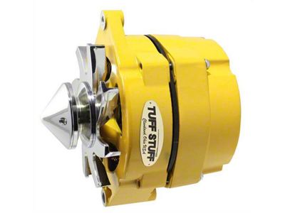 Tuff Stuff Performance Alternator with V-Groove Bullet Pulley; 100 AMP; Yellow (80-82 4.2L Jeep CJ7)