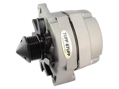 Tuff Stuff Performance Alternator with 6-Groove Bullet Pulley; 140 AMP; Factory Cast (80-82 4.2L Jeep CJ7)