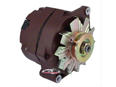 Tuff Stuff Performance Alternator with V-Groove Pulley; 100 AMP; Red Oxide (80-82 4.2L Jeep CJ7)