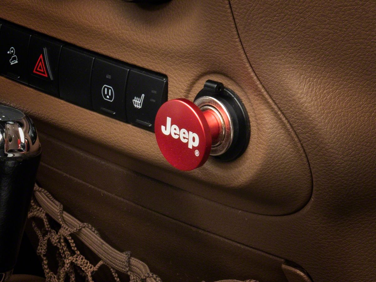 Officially Licensed Jeep Jeep Wrangler Lighter Plug with Jeep Logo J172766  (87-18 Jeep Wrangler YJ, TJ & JK) - Free Shipping