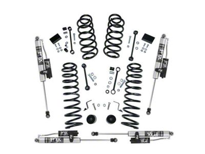 SuperLift 2.50-Inch Dual Rate Coil Suspension Lift Kit with Fox 2.0 Reservoir Shocks (18-24 Jeep Wrangler JL 4-Door, Excluding 4xe & Rubicon 392)