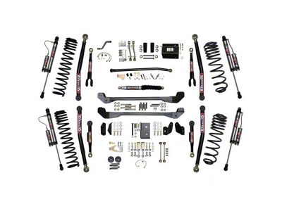 SkyJacker 6-Inch Rock Ready Suspension Lift Kit with Upper and Lower Flex Links and ADX 2.0 Remote Reservoir Shocks and Lower Flex Links (97-06 Jeep Wrangler TJ, Excluding Unlimited)