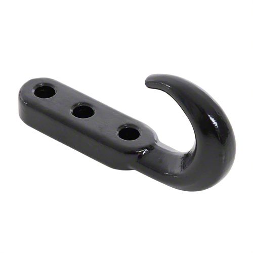 Smittybilt Jeep Wrangler Tow Hook Kit; Black 7605 (7606 Jeep CJ5, CJ7