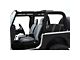 Smittybilt XRC Rear Seat Cover; Black/Gray (2007 Jeep Wrangler JK 4-Door)