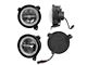 Empire Offroad LED 9-Inch Luma Series RGB LED Headlights with 4-Inch Fog Lights; Black Housing; Clear Lens (20-24 Jeep Gladiator JT)