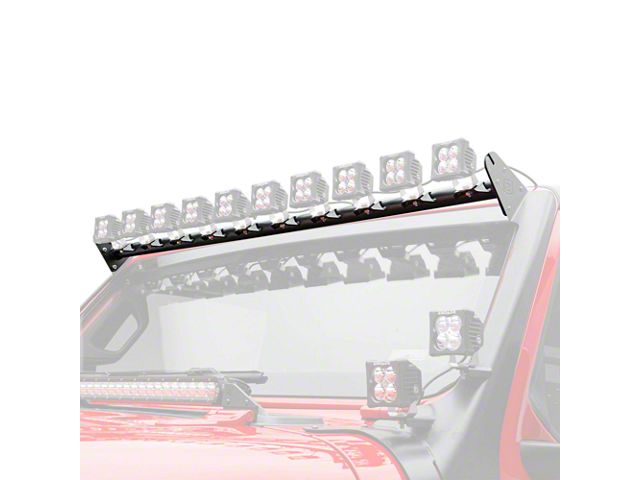 ZRoadz Multi-LED Roof Cross Bar Light Mount for Ten 3-Inch LED Light Pods (20-24 Jeep Gladiator JT)