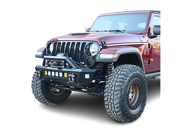 Chassis Unlimited Octane Series Winch Front Bumper; Black Textured (18-23 Jeep Wrangler JL)