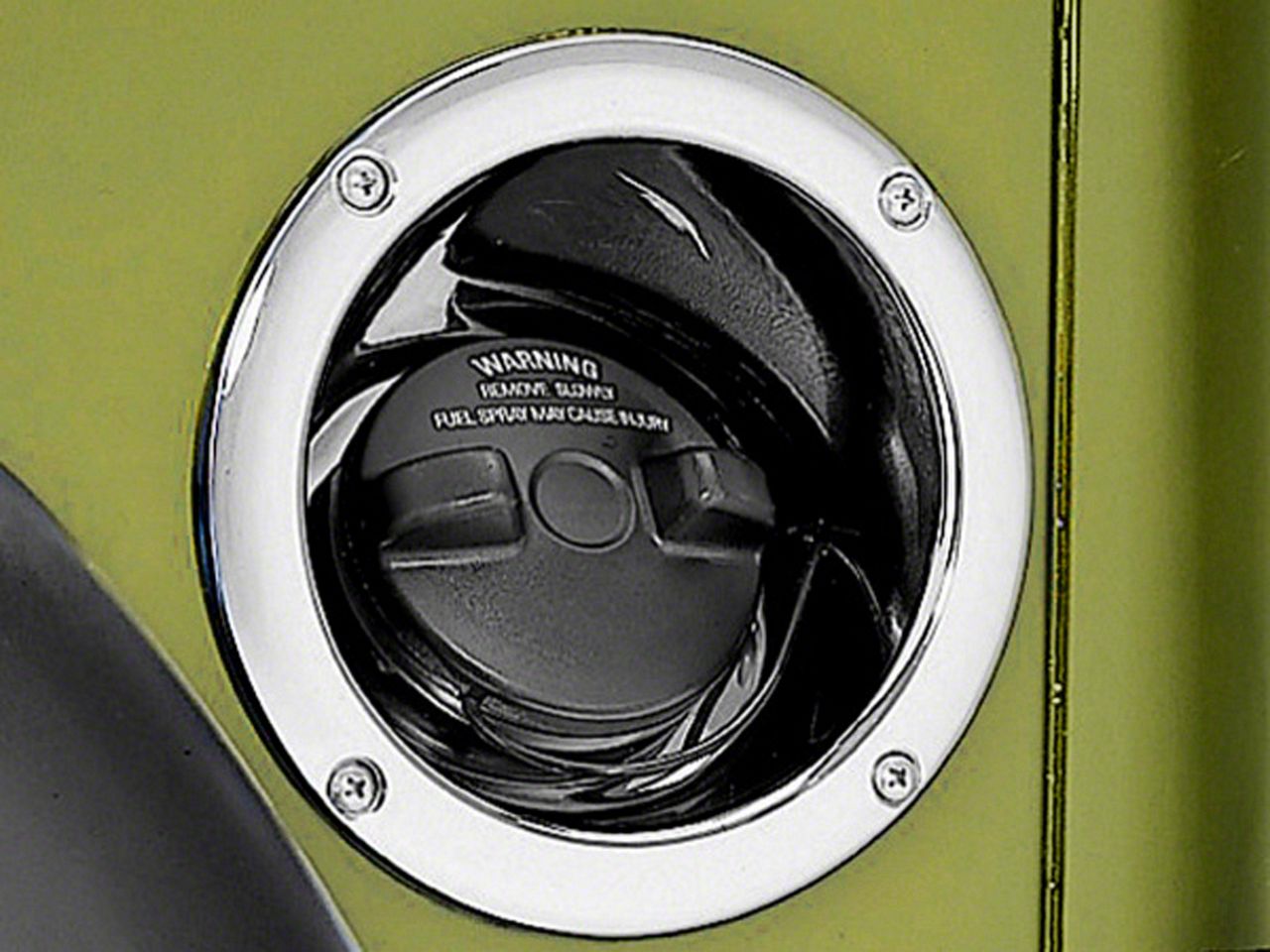 Smittybilt Jeep Wrangler Gas Filler Housing Chrome 7508 (9706 Jeep